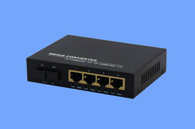 千兆/单模单纤/1光4电/光纤收发器（奥利维尔）