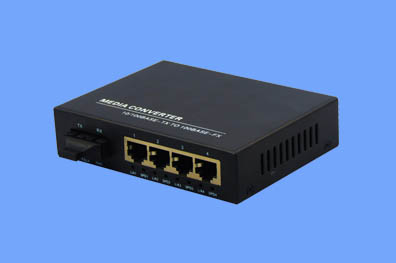 千兆/单模双纤/1光4电/光纤收发器（奥利维尔）