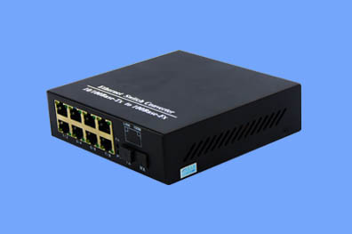 千兆/单模单纤/1光8电/光纤收发器（奥利维尔）